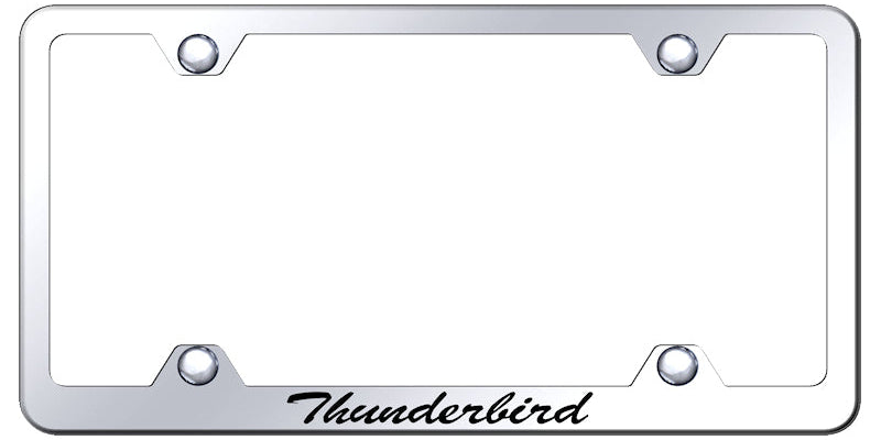 Thunderbird Script Steel Wide Body Frame - Etched Mirrored