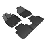 All-Weather Custom-Fit Floor Mats for Honda Hr-V 2023-2025 with Non-Slip Backing - Black - 1st Row 2nd Row