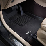 All-Weather Custom-Fit Floor Mats for Lexus Ls 2018-2025 with Non-Slip Backing - Black - 1st Row