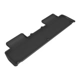 All-Weather Custom-Fit Floor Mats for Rivian R1S 2022-2025 with Non-Slip Backing - Black - 2nd Row