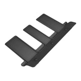 All-Weather Custom-Fit Floor Mats for Rivian R1S 2022-2025 with Non-Slip Backing - Black - 3rd Row