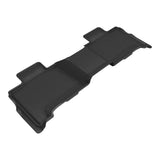 All-Weather Custom-Fit Floor Mats for Toyota Sequoia 2023-2025 with Non-Slip Backing - Black - 2nd Row