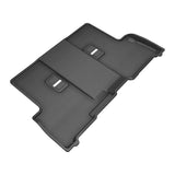 All-Weather Custom-Fit Floor Mats for Toyota Sequoia 2023-2025 with Non-Slip Backing - Black - 3rd Row