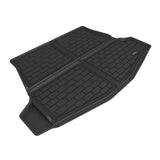All-Weather Custom-Fit Floor Mats for Toyota / Subaru Bz4X / Solterra 2023-2024 with Non-Slip Backing - Black - Cargo Liner