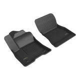 All-Weather Custom-Fit Floor Mats for Mercedes-Benz Eqb 2022-2024 with Non-Slip Backing - Black - 1st Row
