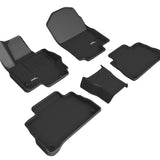 All-Weather Custom-Fit Floor Mats for Mercedes-Benz Gle Coupe 2021-2025 with Non-Slip Backing - Black - 1st Row 2nd Row