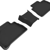 All-Weather Custom-Fit Floor Mats for Mercedes-Benz Gle Coupe 2021-2025 with Non-Slip Backing - Black - 2nd Row