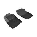 All-Weather Custom-Fit Floor Mats for Mitsubishi Eclipse Cross 2018-2024 with Non-Slip Backing - Black - 1st Row