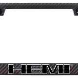 Mopar Hemi Chrome ABS Carbon Fiber Frame - UV Print on Black