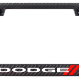 Dodge Stripe ABS Carbon Fiber Frame - UV Print on Black