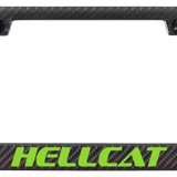Mopar Hellcat Green ABS Carbon Fiber Frame - UV Print on Black