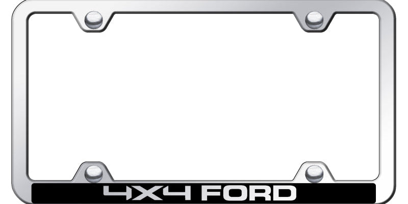 Ford/4X4 Wide Body ABS Frame - Laser Etched Mirrored