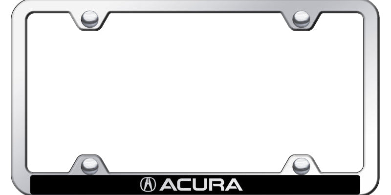 Acura Wide Body ABS Frame - Laser Etched Mirrored