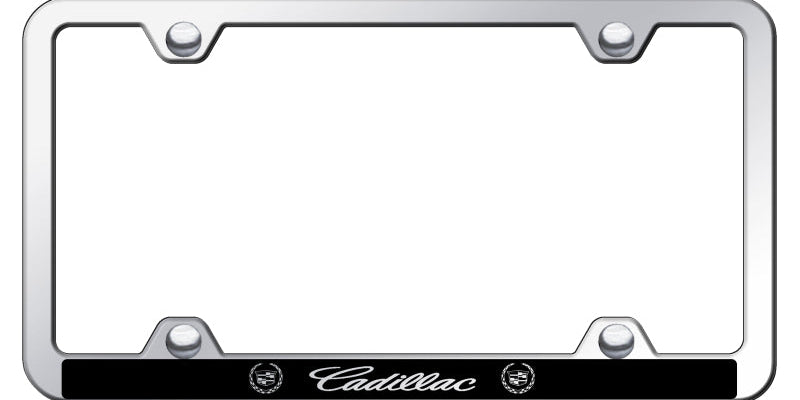 Cadillac Wide Body ABS Frame - Laser Etched Mirrored