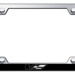 Cadillac V Logo Wide Body ABS Frame - Laser Etched Mirrored