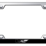 Cadillac V Logo Wide Body ABS Frame - Laser Etched Mirrored