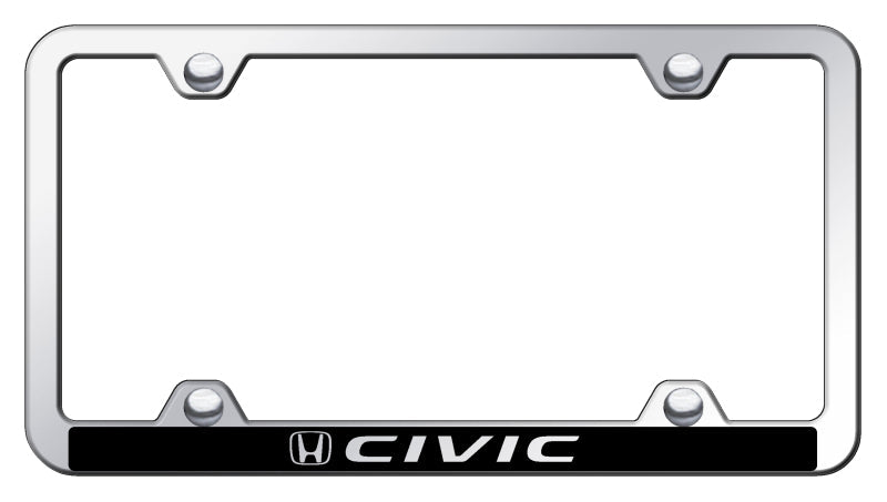 Civic Wide Body ABS Frame - Laser Etched Mirrored