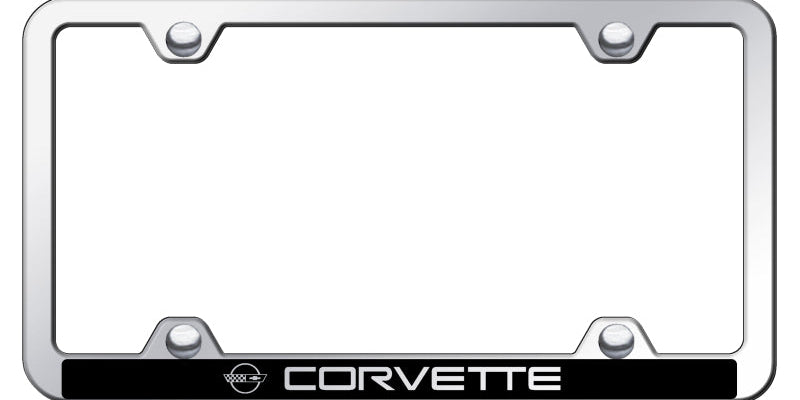 Corvette C4 Wide Body ABS Frame - Laser Etched Mirrored