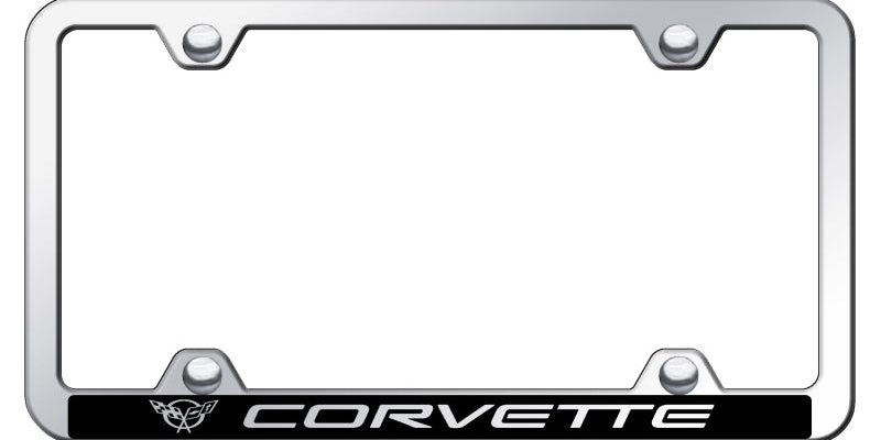 Corvette C5 Wide Body ABS Frame - Laser Etched Mirrored