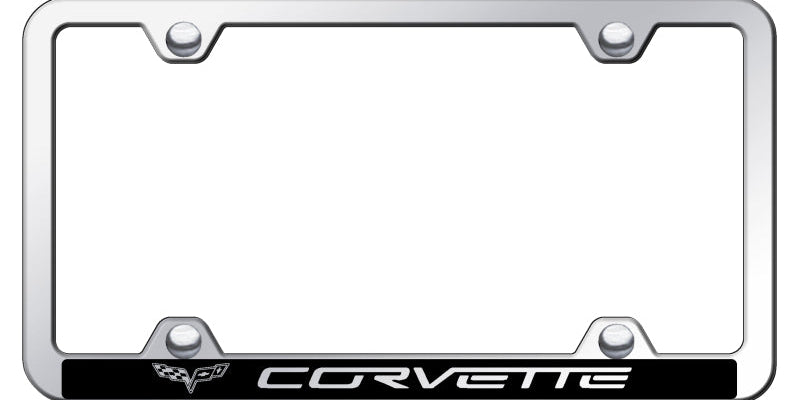 Corvette C6 Wide Body ABS Frame - Laser Etched Mirrored