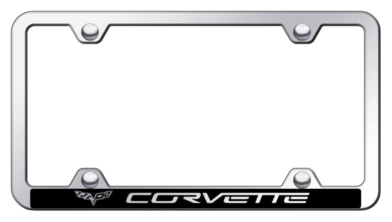 Corvette C6 Wide Body ABS Frame - Laser Etched Mirrored