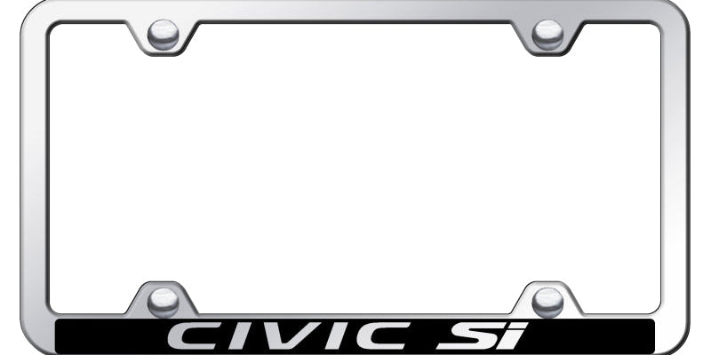 Civic SI Wide Body ABS Frame - Laser Etched Mirrored