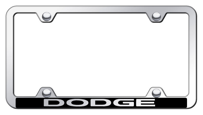 Dodge Wide Body ABS Frame - Laser Etched Mirrored
