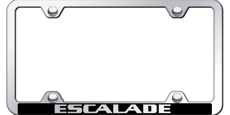 Escalade Wide Body ABS Frame - Laser Etched Mirrored