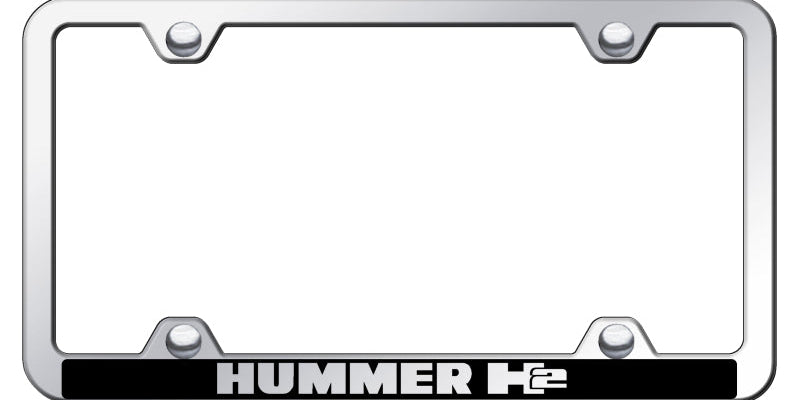 Hummer H2 Wide Body ABS Frame - Laser Etched Mirrored