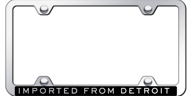 Imported From Detroit Wide Body ABS Frame - Etched Mirrored