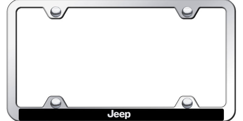 Jeep Wide Body ABS Frame - Laser Etched Mirrored