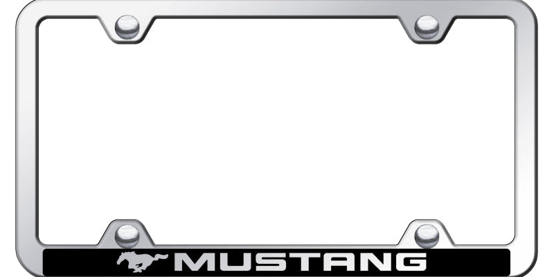 Mustang Wide Body ABS Frame - Laser Etched Mirrored