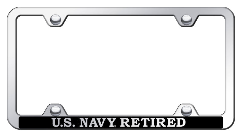 U.S. Navy Retired Wide Body ABS Frame - Etched Mirrored