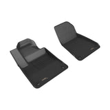All-Weather Custom-Fit Floor Mats for Polestar 2 2021-2024 with Non-Slip Backing - Black - 1st Row