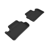 All-Weather Custom-Fit Floor Mats for Polestar 2 2021-2024 with Non-Slip Backing - Black - 2nd Row