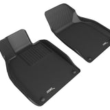 All-Weather Custom-Fit Floor Mats for Porsche Boxster/Cayman/718 2017-2024 with Non-Slip Backing - Black - 1st Row