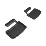 All-Weather Custom-Fit Floor Mats for Porsche Taycan (9J1) 2020-2025 with Non-Slip Backing - Black - 2nd Row