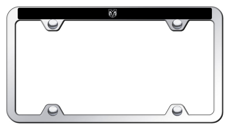 Ram Head Wide Body ABS Truck Frame - Laser Etched Mirrored
