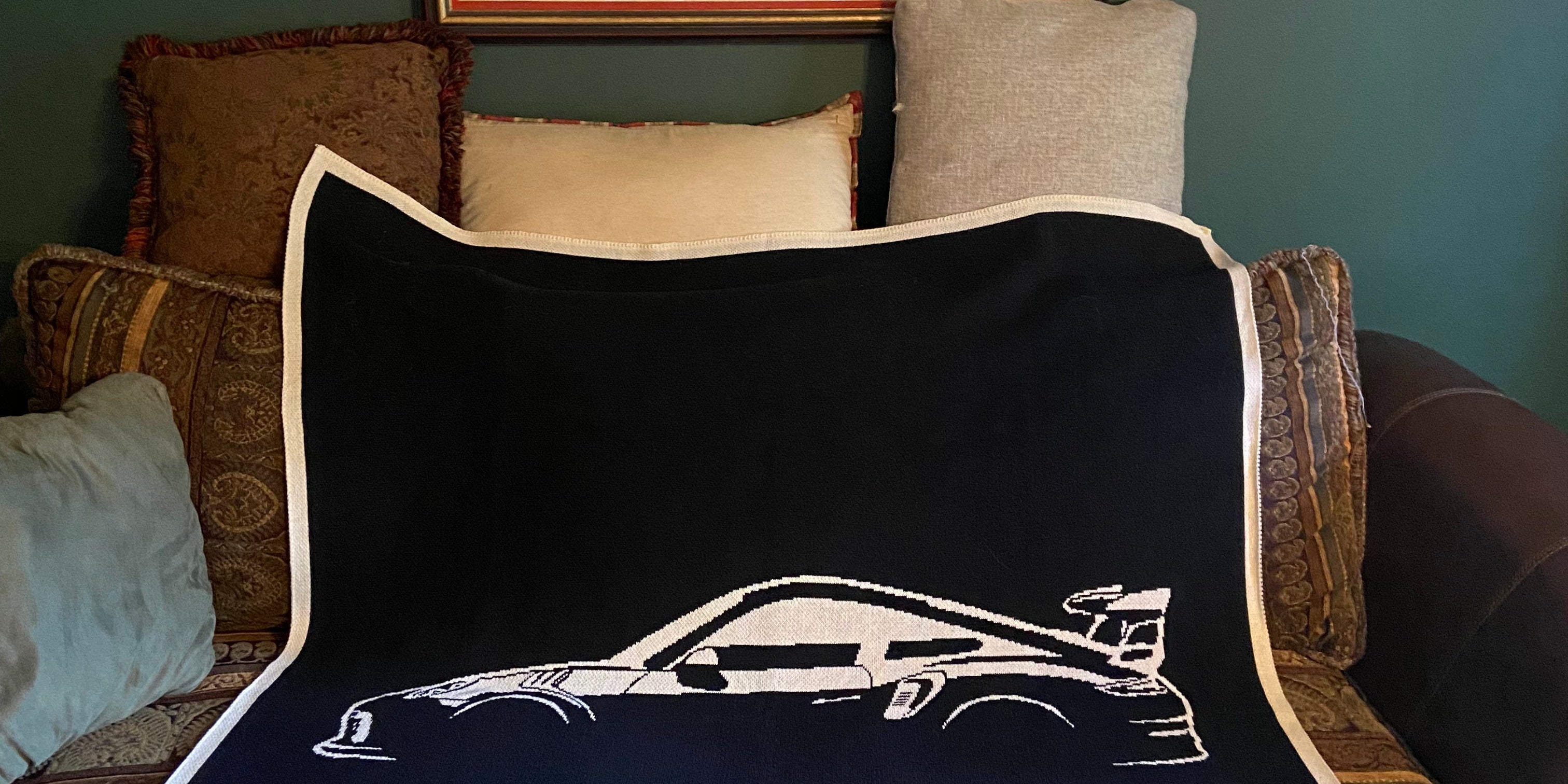 Auto Themed Blankets Cotton Throws - Made in the USA