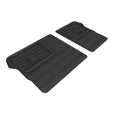 All-Weather Custom-Fit Floor Mats for Kia Ev6 2022-2024 with Non-Slip Backing - Black - Seatback Protector