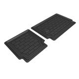 All-Weather Custom-Fit Floor Mats for Toyota Sequoia 2023-2024 with Non-Slip Backing - Black - Seatback Protector