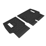 All-Weather Custom-Fit Floor Mats for Toyota Land Cruiser 2024-2024 with Non-Slip Backing - Black - Seatback Protector
