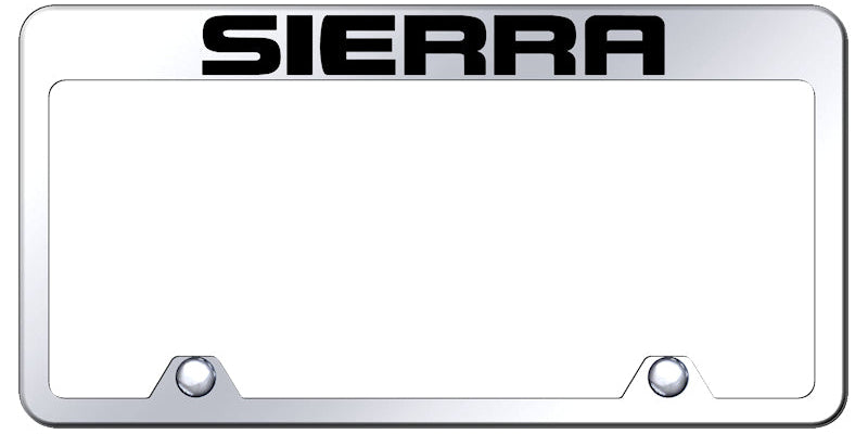 Sierra Steel Truck Frame - Laser Etched Mirrored