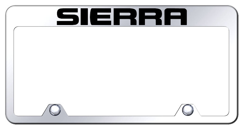 Sierra Steel Truck Frame - Laser Etched Mirrored