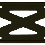 Blank 4-Hole Wide Rail Silicone Frame - Black