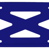 Blank 4-Hole Wide Rail Silicone Frame - Blue