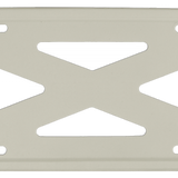 Blank 4-Hole Wide Rail Silicone Frame - Gray
