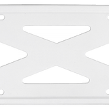 Blank 4-Hole Wide Rail Silicone Frame - White