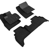 All-Weather Custom-Fit Floor Mats for Mercedes-Benz G-Class 2019-2021 with Non-Slip Backing - Black - 1st Row 2nd Row