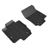 All-Weather Custom-Fit Floor Mats for Mercedes-Benz Gle-Class 2020-2021 with Non-Slip Backing - Black - 1st Row